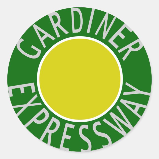 Adesivo Redondo Gardiner Express (Frente)