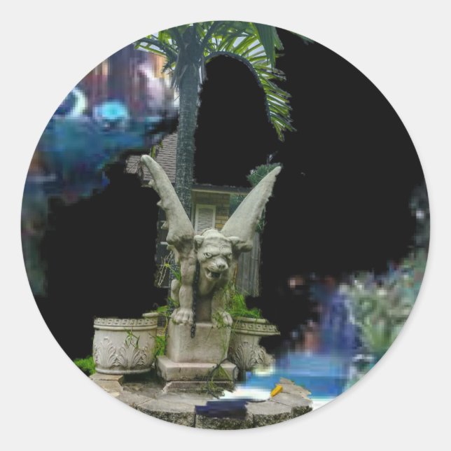 Adesivo Redondo Gargoyle (Frente)
