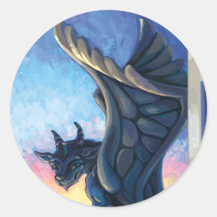 Adesivo Redondo Gargoyle Guardian