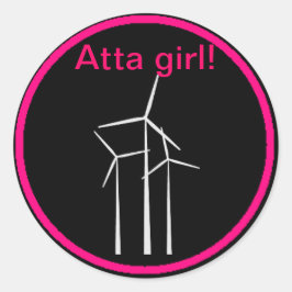 Adesivo Redondo Garota!