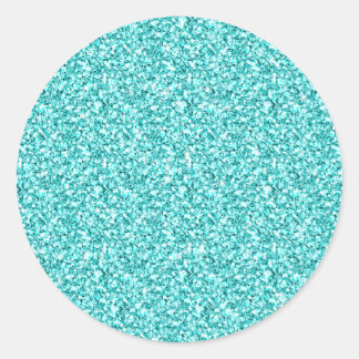 Adesivo Redondo Garota, Azul-Azul-Azul Diversão Impresso