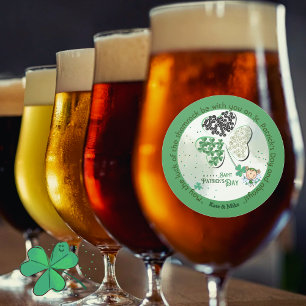 Adesivo Redondo Garota do Shamrock Personalizada