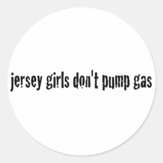 Adesivo Redondo Garotas De Jersey Não Bombeiam Gás