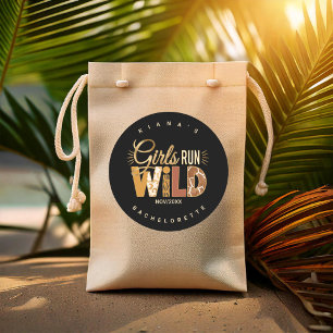 Adesivo Redondo Garotas Soltas Safari Despedida de Solteira ID1148