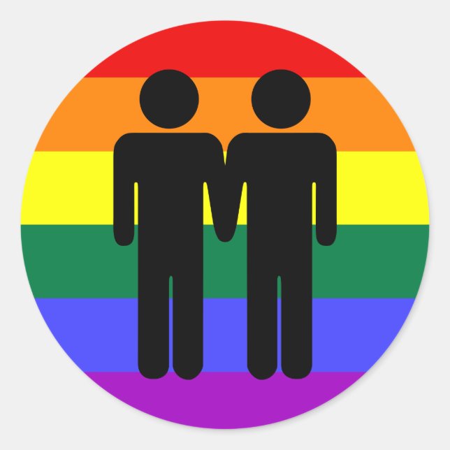 Adesivo Redondo Garoto + Boi-Arco-Íris (Frente)