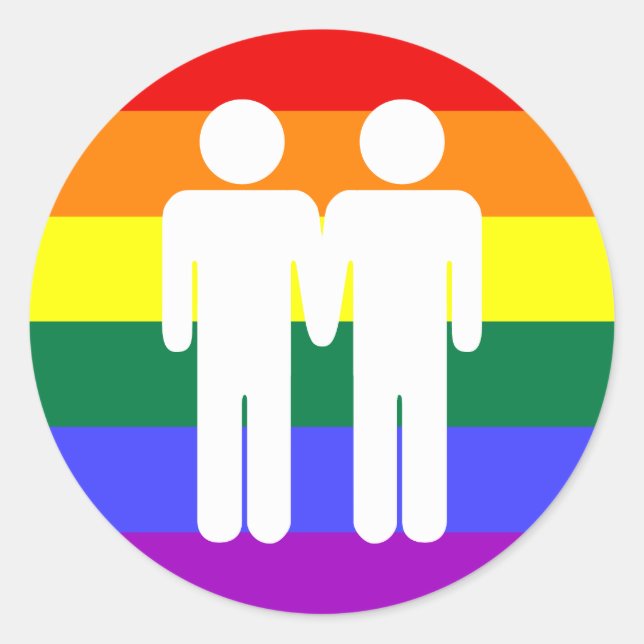 Adesivo Redondo Garoto + Boi-Arco-Íris (Frente)