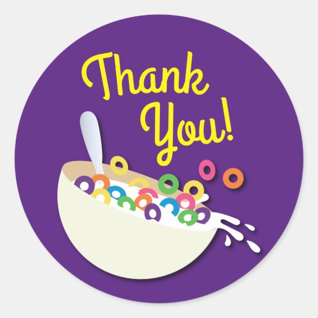 Adesivo Redondo Garotos de cereja, Festa de aniversário de sabão (Frente)