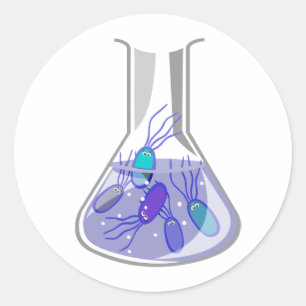 Adesivo Redondo Garrafa de cultura