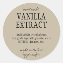 Garrafa de extrato de baunilha bebida caseira sálv