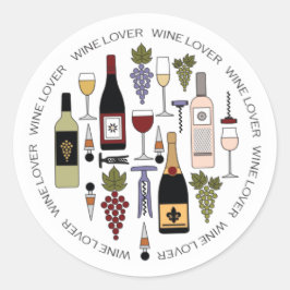 Adesivo Redondo Garrafas, Vidros E Acessórios Motif C