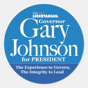 Adesivo Redondo Gary Johnson Stickers