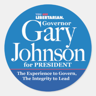 Adesivo Redondo Gary Johnson Stickers