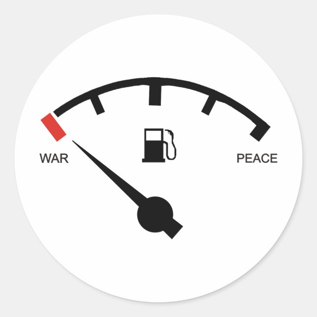 Adesivo Redondo Gasolina (Frente)