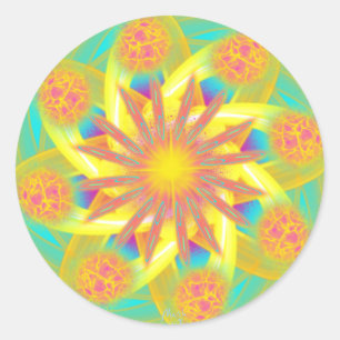 Adesivo Redondo Gateway Inter-Galáctico por Flor de Energia