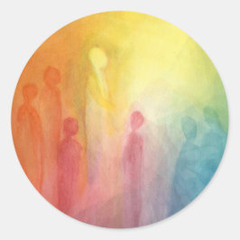 Adesivo Redondo Gathering in the light 