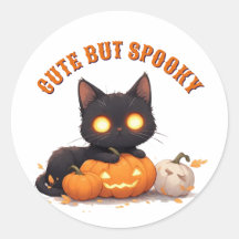 Gatinho Preto Kawaii Doces ou Travessuras Hallowee