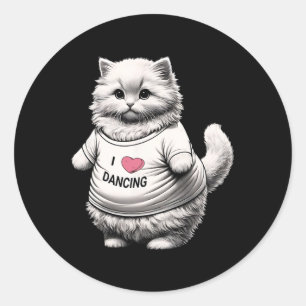 Adesivo Redondo Gatinhos Gelados, Gelados, Gelados, Gatinhos, Desi