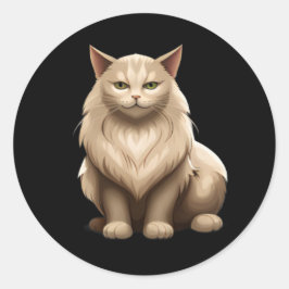 Adesivo Redondo Gatinhos kawaii, animais de estimação, animais de 