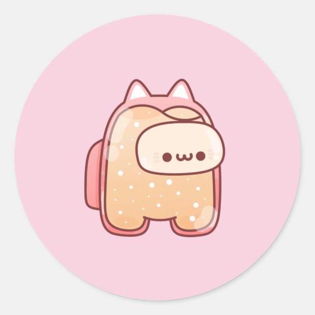 Adesivo Redondo Gato (Frente)