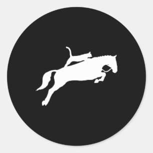Adesivo Redondo Gato De Cavalo A Andar De Cavalo T Camisa Engraçad