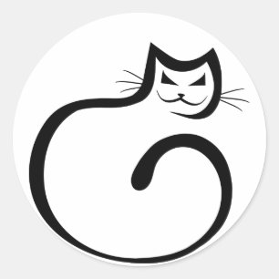 Adesivo Redondo Gato de Cheshire