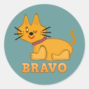 Adesivo Redondo Gato de gato-do-gato-do-mato-bravo desenho bravo