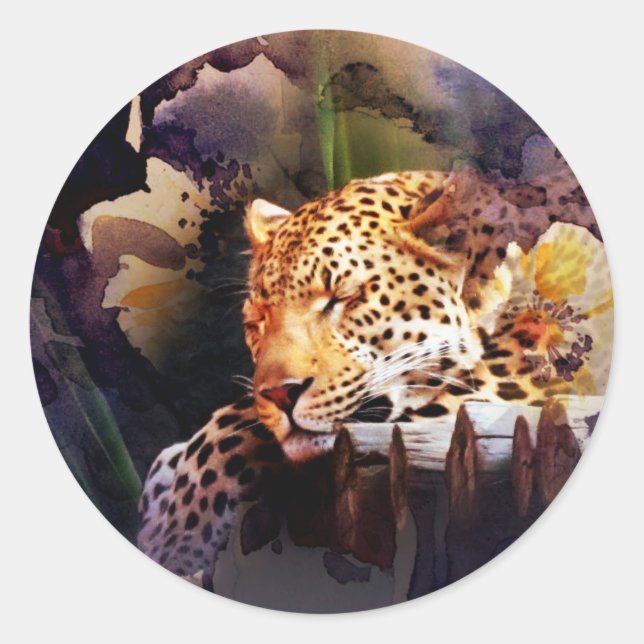 Adesivo Redondo Gato Grande (Frente)