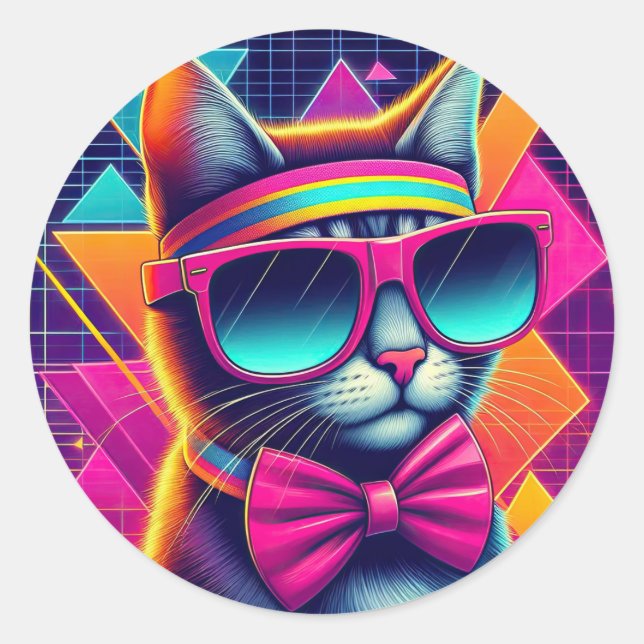 Adesivo Redondo Gato Legal Retroativo (Frente)