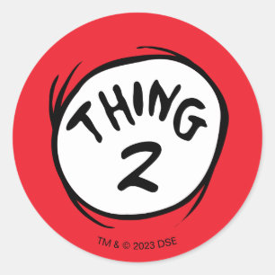 Adesivo Redondo Gato no Chapéu  Coisa Personalizada Dois