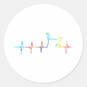 Adesivo Redondo Gato Pulmonar Gato Gato Lover Gato Corante Corante