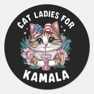 Adesivo Redondo Gato-Senhoras Para Kamala (9)