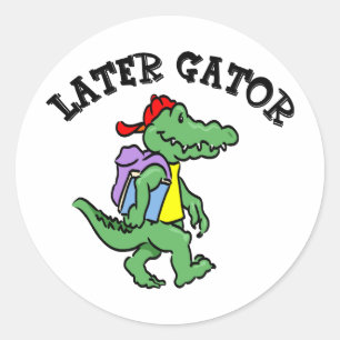 Adesivo Redondo Gator Sticker posterior