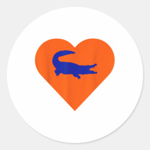 Adesivo Redondo Gators Shirt In Heart I Love Gators _1