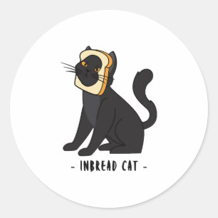 Adesivo Redondo Gatos De Pão De Gato