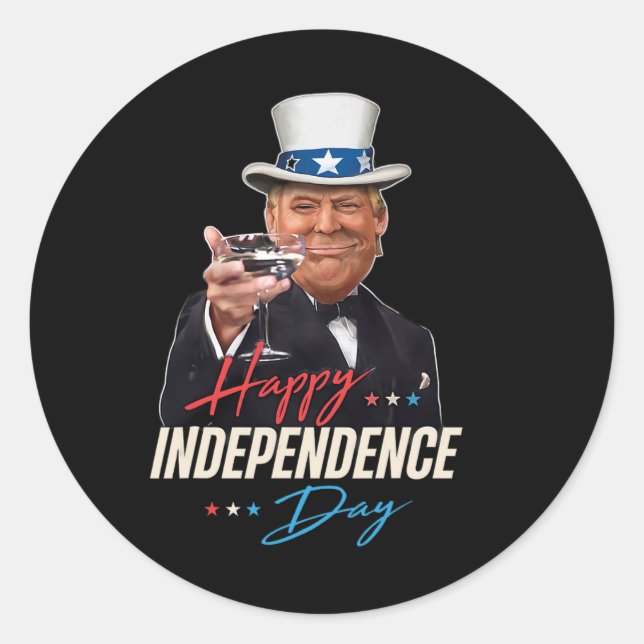 Adesivo Redondo Gats de Trump do excelente (Frente)