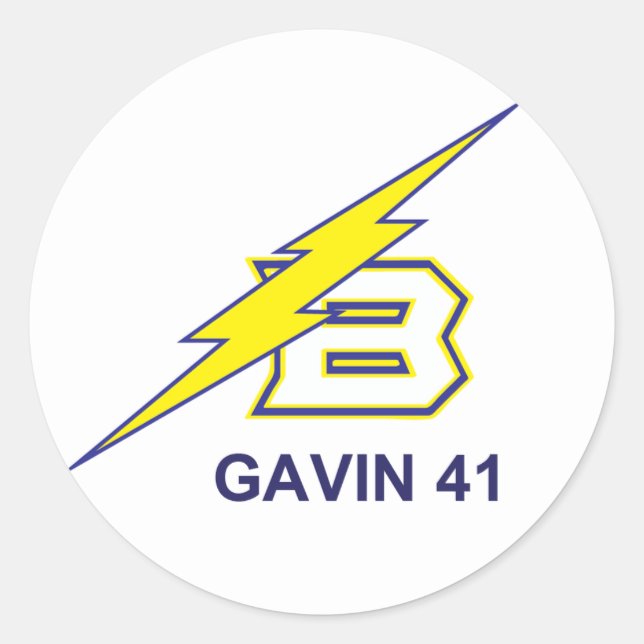 ADESIVO REDONDO GAVIN 41 (Frente)