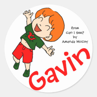 Adesivo Redondo Gavin Sticker