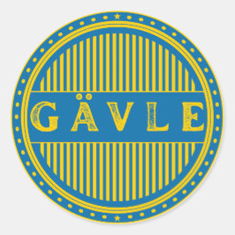 Adesivo Redondo Gävle City Pride Emblem – Swedish Identity