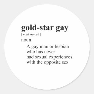 ADESIVO REDONDO GAY DOURADO