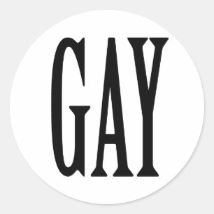 ADESIVO REDONDO GAY GRANDE