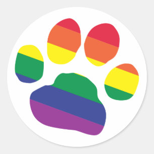 Adesivo Redondo Gay-Orgulho-Pata-Impressão