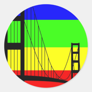 Adesivo Redondo Gay ouro