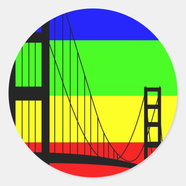 Adesivo Redondo Gay ouro (Frente)