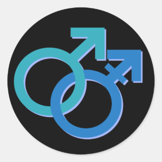 Adesivo Redondo Gay Transmen Stickers