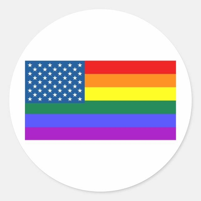 ADESIVO REDONDO GAY USA (Frente)