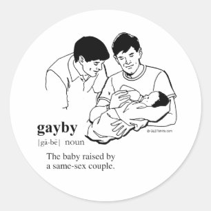Adesivo Redondo GAYBY (Gay)