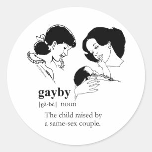 Adesivo Redondo GAYBY (Lésbica)