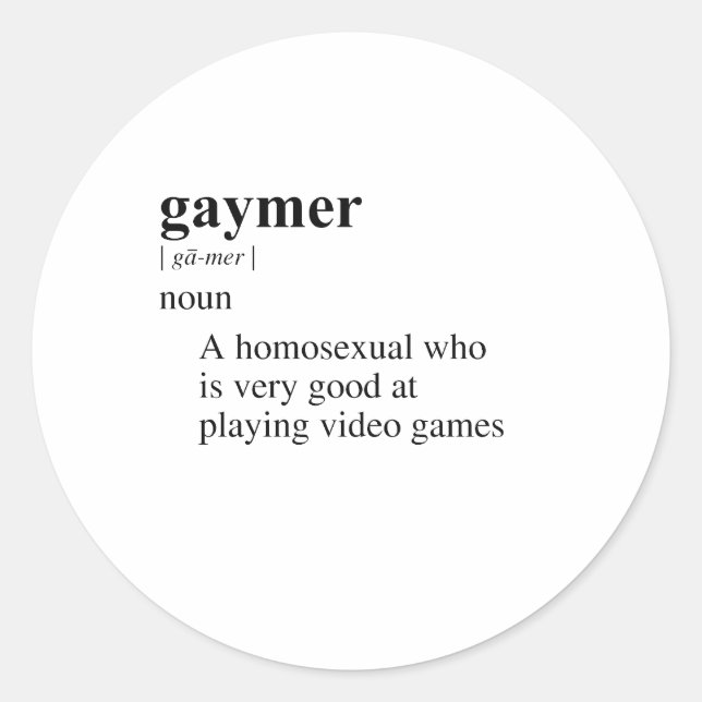 ADESIVO REDONDO GAYMER (Frente)