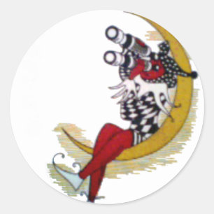 Adesivo Redondo Gaze Cósmica: Elf na Aventura da Lua