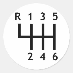 Adesivo Redondo Gearshift - Raça